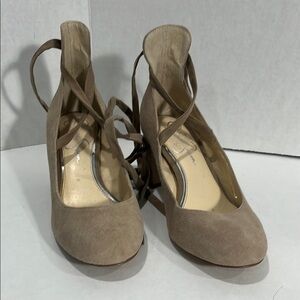 Jessica Simpson Tan Suede Heels